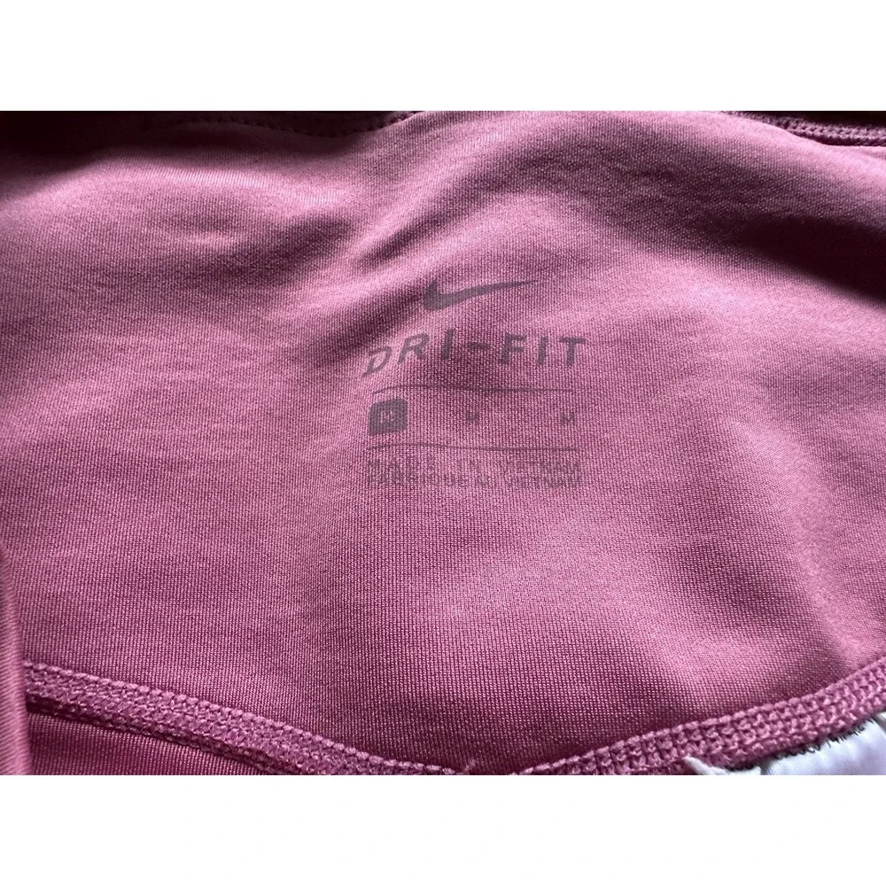 Nike Dri Fit Mauve Pink Spellout‎ Leggings M Medium